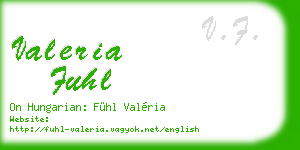 valeria fuhl business card